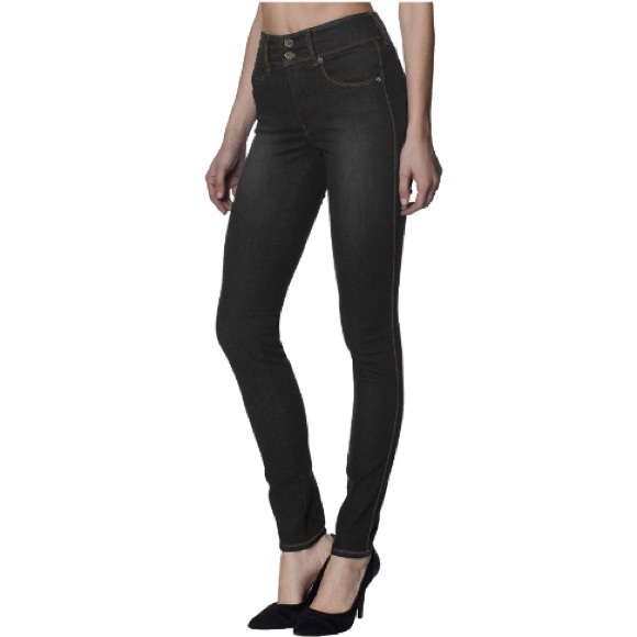 Hybrid Denim - 🌚 Skinny Jeans Mid-Rise Faded Black 🌚